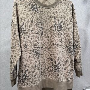 Old Navy Beige and Brown Light Sweatshirt